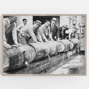 Prohibition Wall Art, Beer Barrels, Black and White Art, Vintage Wall Art, Bar Wall Decor, Beer Kegs, DIGITAL DOWNLOAD, PRINTABLE Wall Art