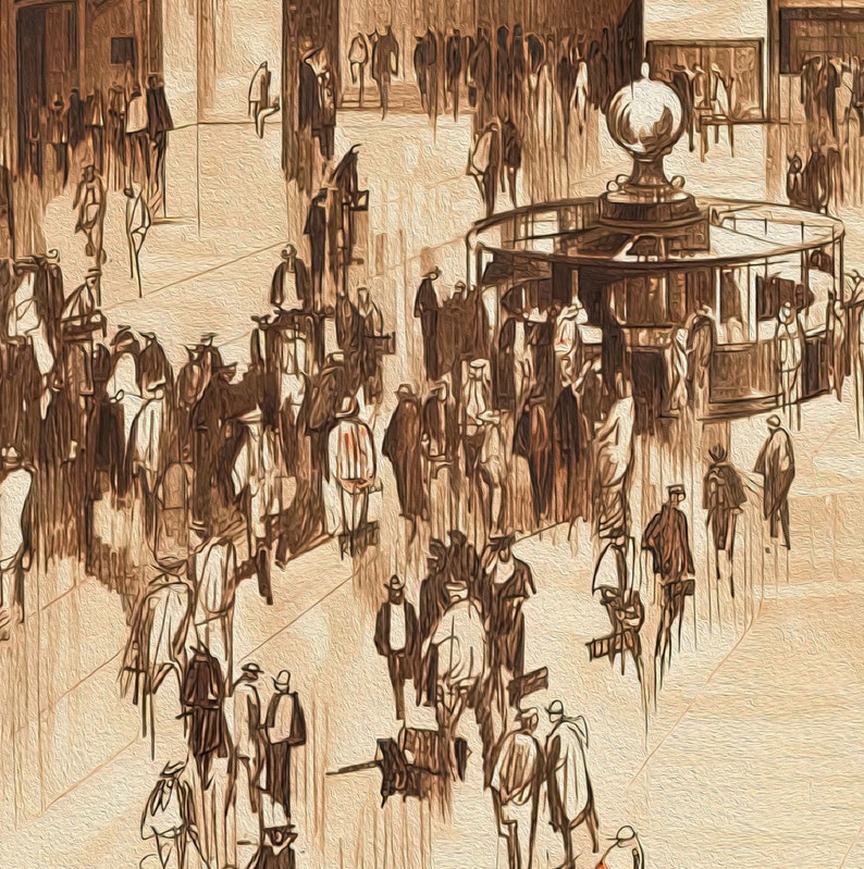 Vintagetryck av Grand Central Station: Resekonst i New York (digital nedladdning) bild 9