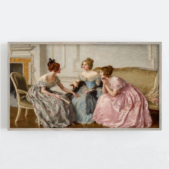 Victorian Women Art for Samsung Frame TV: Regency Fashion (Digital Download)