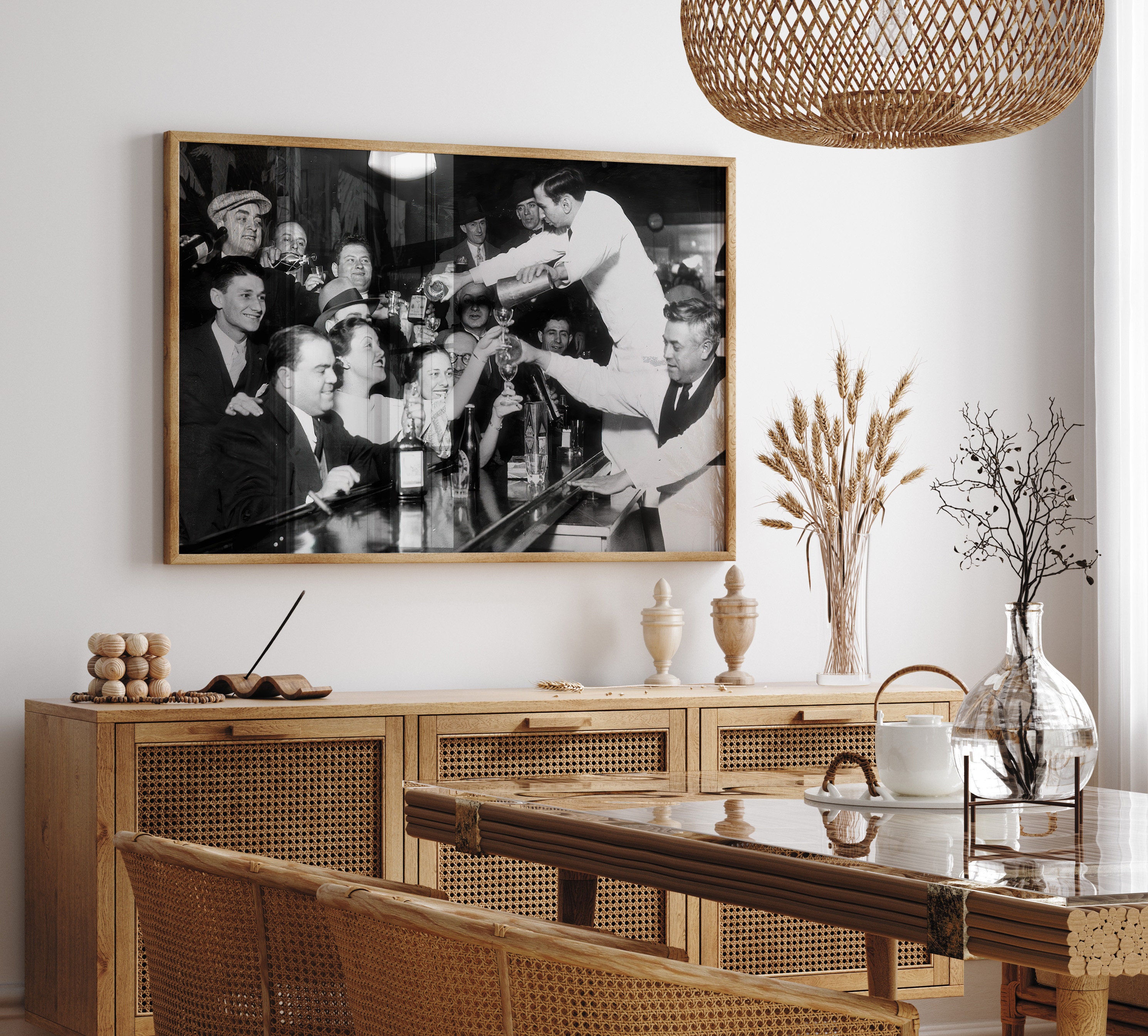 Prohibition Wall Art Black and White Art Vintage Wall Art Etsy