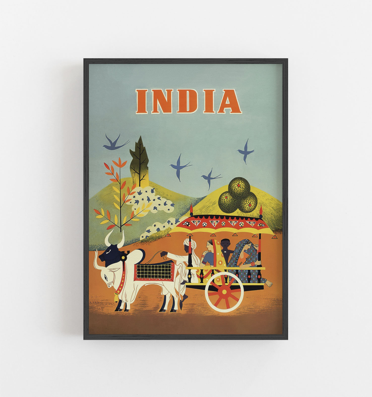 India Wall Art Vintage Poster Art India Travel Poster India Etsy