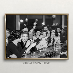 Ende des Verbots, schwarz, weiß Kunst, Vintage Wandkunst, Bar Warenkorb Dekor, altes Foto, Verbot Kunst, DIGITAL DOWNLOAD, DRUCKBARE Wandkunst
