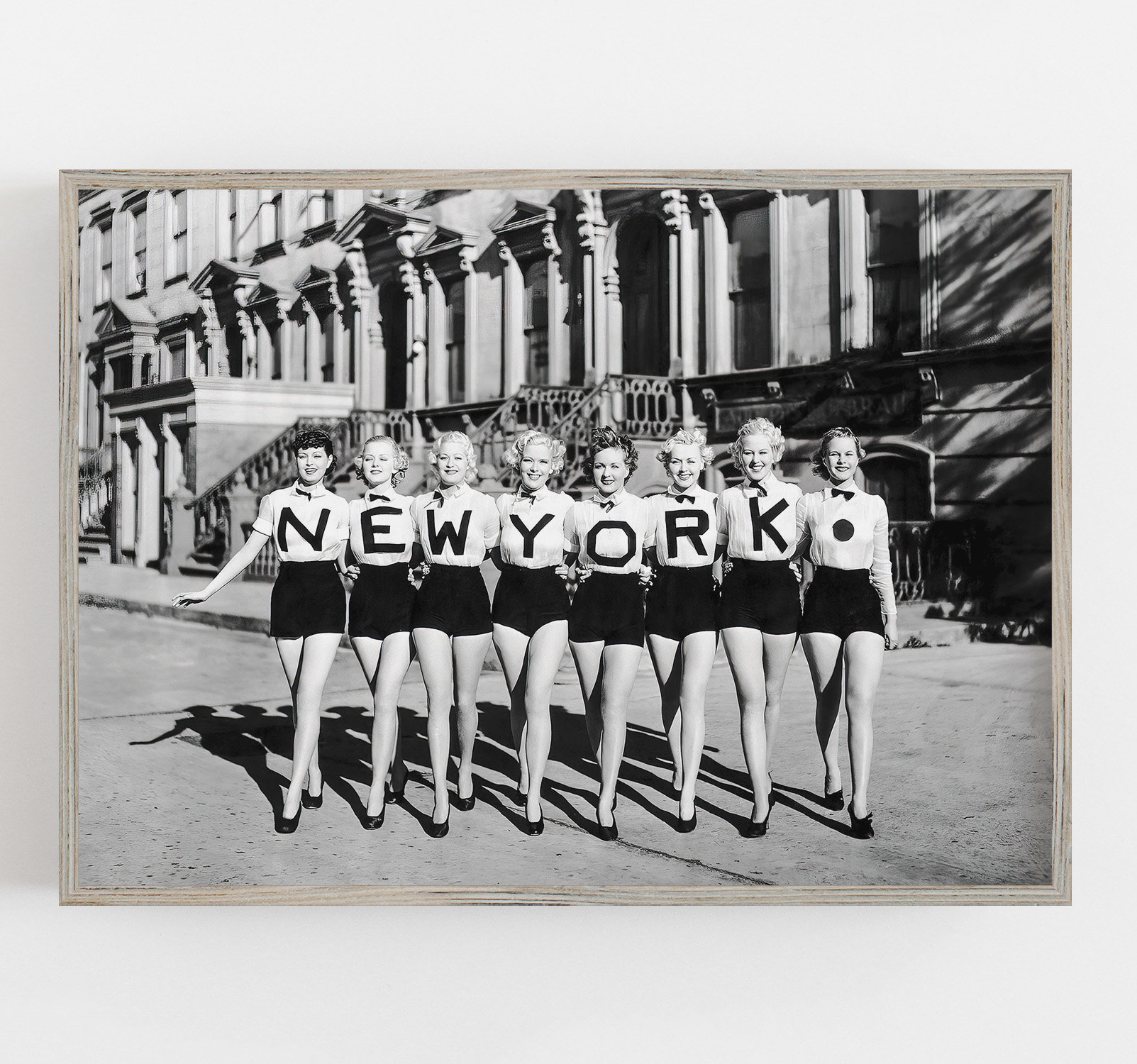 New York Chorus Line, Black and White Art, Vintage Wall Art, New York Dancers, DIGITAL DOWNLOAD, PRINTABLE Art, Large Wall Art