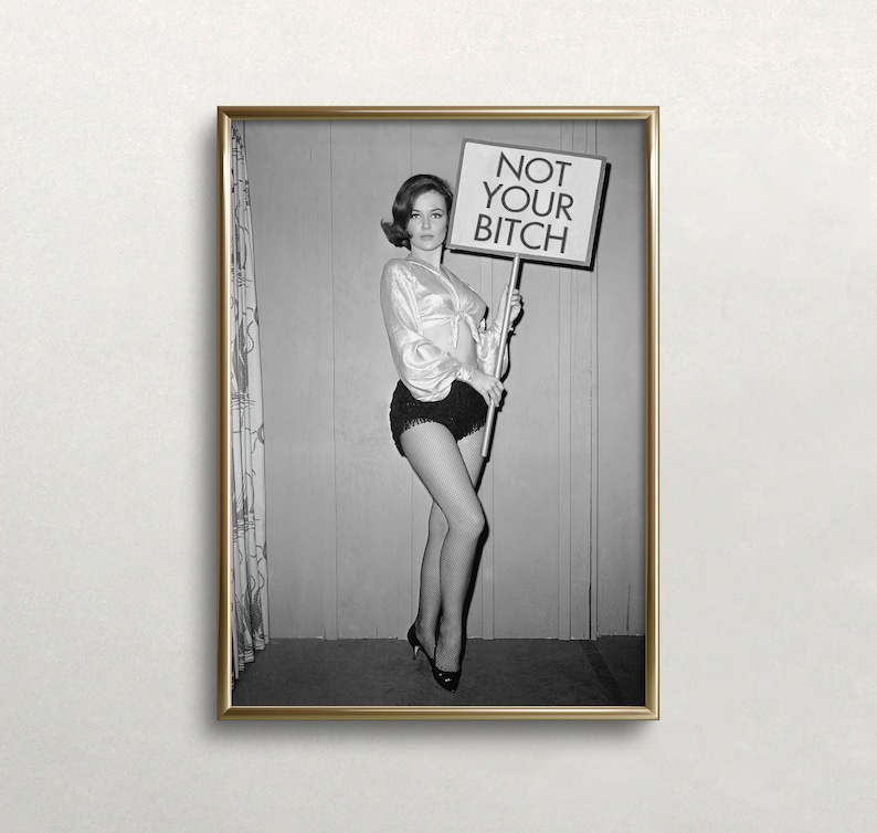 Feminist Gallery Wall Art: Black and White Female Empowerment (Digital Download) image 7