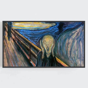 Samsung Frame TV Art, The Scream Wall Art, Halloween Wall Art, Munch Art, Scary Wall Decor, Vintage Wall Art, Digitale DOWNLOAD