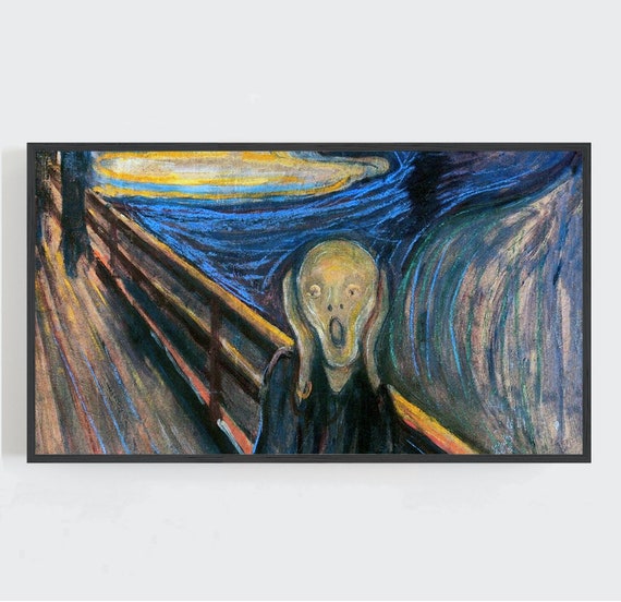 Samsung Frame Tv Art The Scream Wall Art Halloween Wall Art Etsy Samsung Frame Tv Art The Scream Wall Art Halloween Wall Art Etsy
