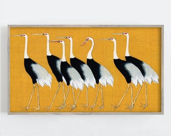Vintage Cranes Asian Art for Samsung Frame TV (Digital Download)