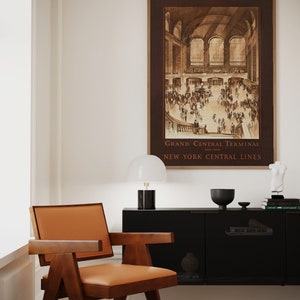 Vintagetryck av Grand Central Station: Resekonst i New York (digital nedladdning) bild 3