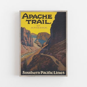 Vintage Arizona Reiseplakat: Apachenspur Druck (Digital Download)