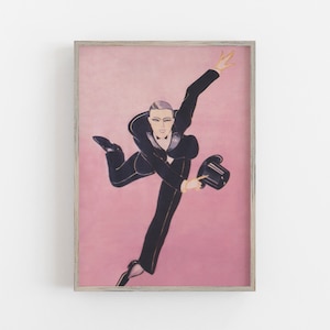 Vintage Tap Dancer Art Deco Poster (Digital Download)