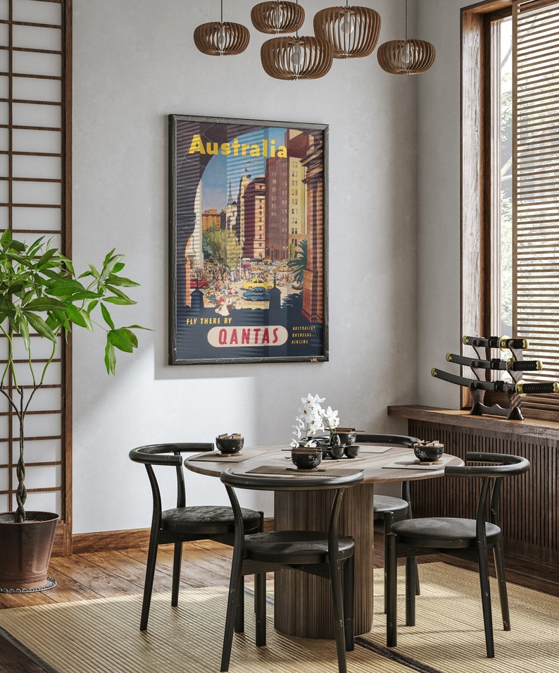 Sydney Australia Print Vintage Wall Art Australia Poster Etsy