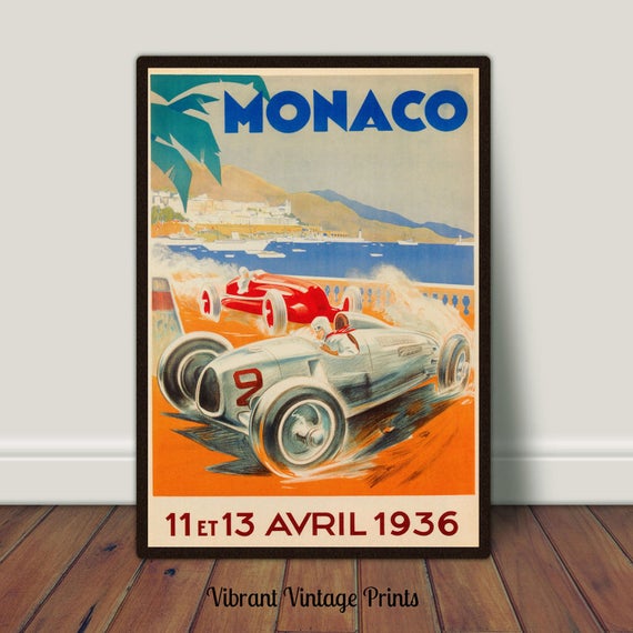 Vintage Porsche Advertising Poster A3 Print