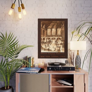 Vintagetryck av Grand Central Station: Resekonst i New York (digital nedladdning) bild 7