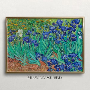 Irises Wall Art | Van Gogh Wall Art | Vintage Wall Art | Purple Flowers Art | Colorful Wall Art | Digital DOWNLOAD | PRINTABLE Wall Art #289