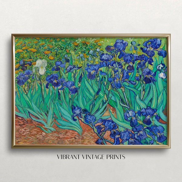 Irises Wall Art | Van Gogh Wall Art | Vintage Wall Art | Purple Flowers Art | Colorful Wall Art | Digital DOWNLOAD | PRINTABLE Wall Art #289