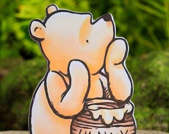 Watercolor clasic winnie the pooh watercolor standee /aquarela pooh signs/winnie the pooh decorations/winnie the pooh birthday/ cutouts