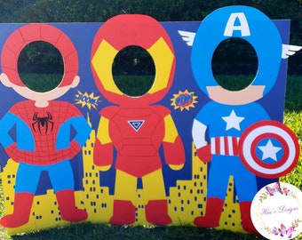 Color Superheroes Marvel Kids Avengers Coloring Pages Cute Etsy
