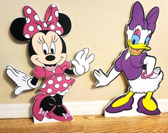 Bowtique standee /  bowtique decorations/  bowtique standees/ standee / party props  Mouse Stand up- mouse cutouts