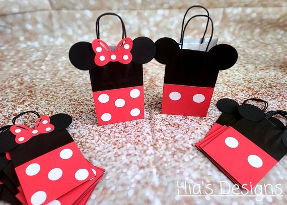 Minnie Favor Bags/mickey Favor Bags/ Minnie Decorations/mickey | Etsy
