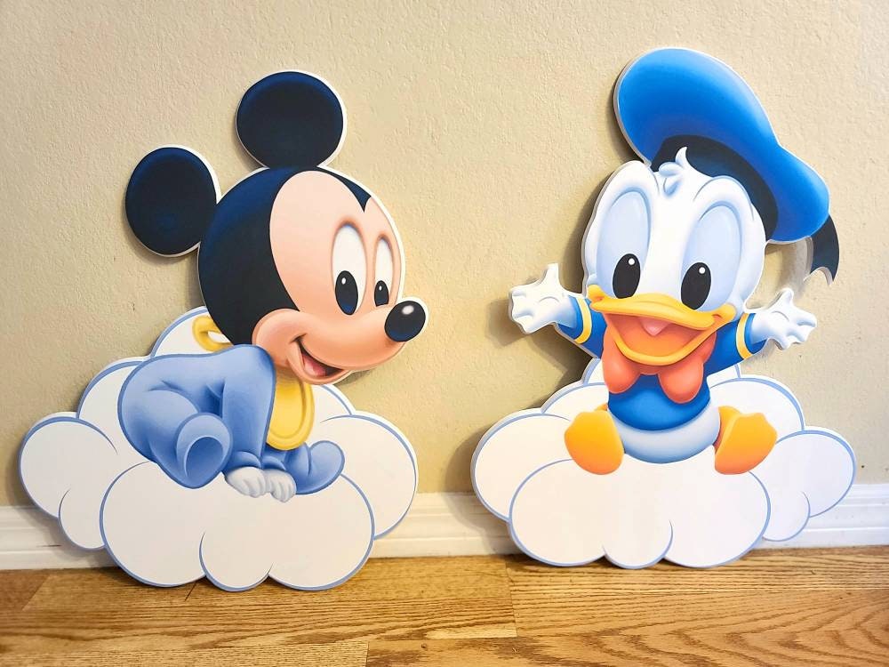 baby mouse standee - baby mouse in cloud standee - mouse baby baby prop - mickey baby cutout/  -mickey baby Mickey baby stand up-