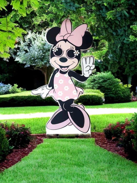 Groovy Minnie Standee / Boho Decorations/ Groovy Minnie Standees