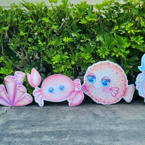 Under the sea cutouts/under the sea corals/under the sea  decorations/corals/seaweed/props/under the sea party decorations/mermaid cutouts