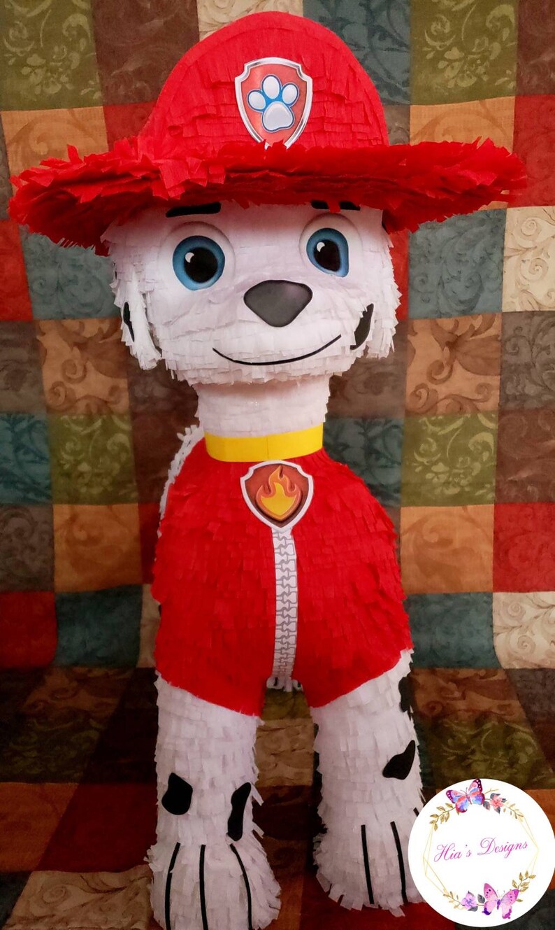 paw patrol pi\u00f1ata paw patrol party marshall pi\u00f1ata paw patrol decorations paw patrol supplies marshall decorations