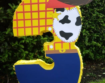 Toy story piñata, number  piñata, toy story party, toy story decorations, toy story theme,toy story decor