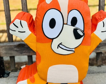 Bluey piñata/ bluey piñata/number piñata/first birthday piñata/bluey/bingo