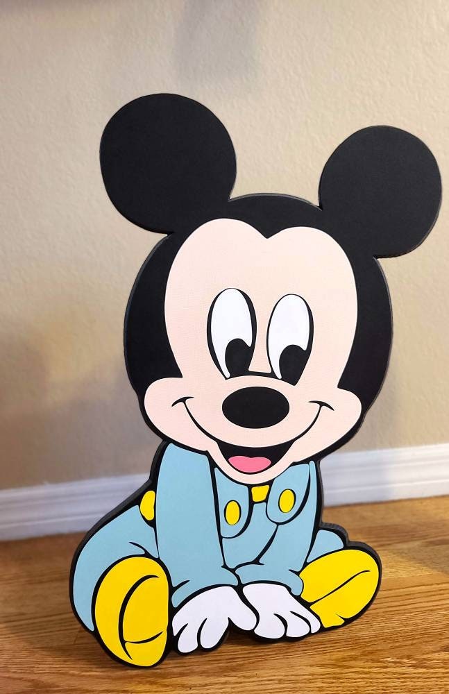 mouse baby standee -mouse standee - mouse baby prop - baby mouse cutout/ party -mouse baby- baby props baby stand up