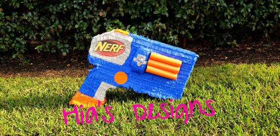 Nerf Gun Pinata Nerf Party Nerf Decorations Nerf Theme Etsy