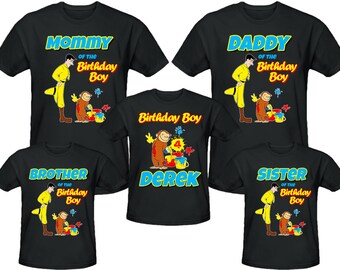 curious george first birthday shirt