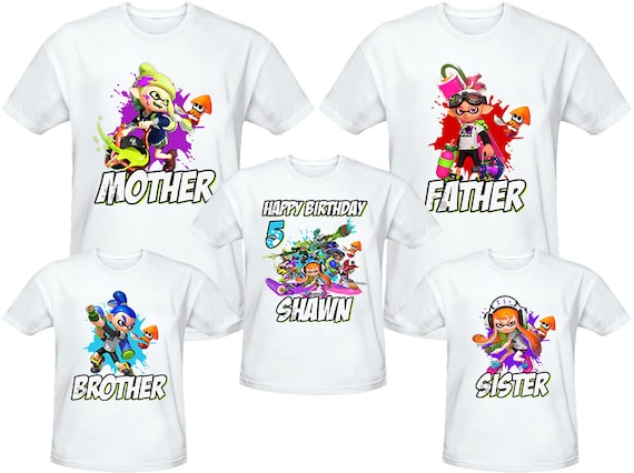 splatoon birthday shirt