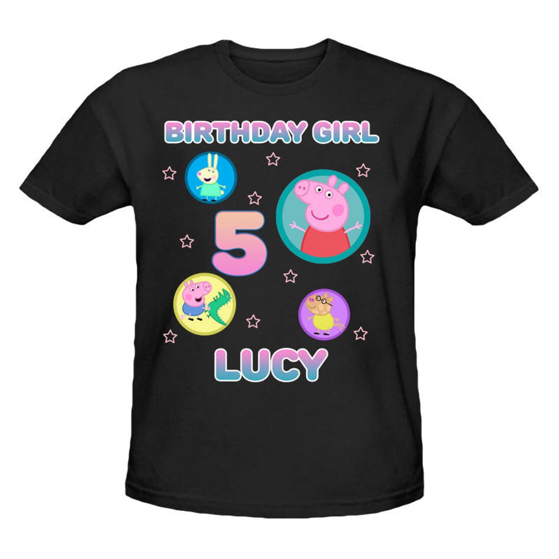 Peppa Pig Birthday Shirt Personalized Name and Age Customized - Etsy