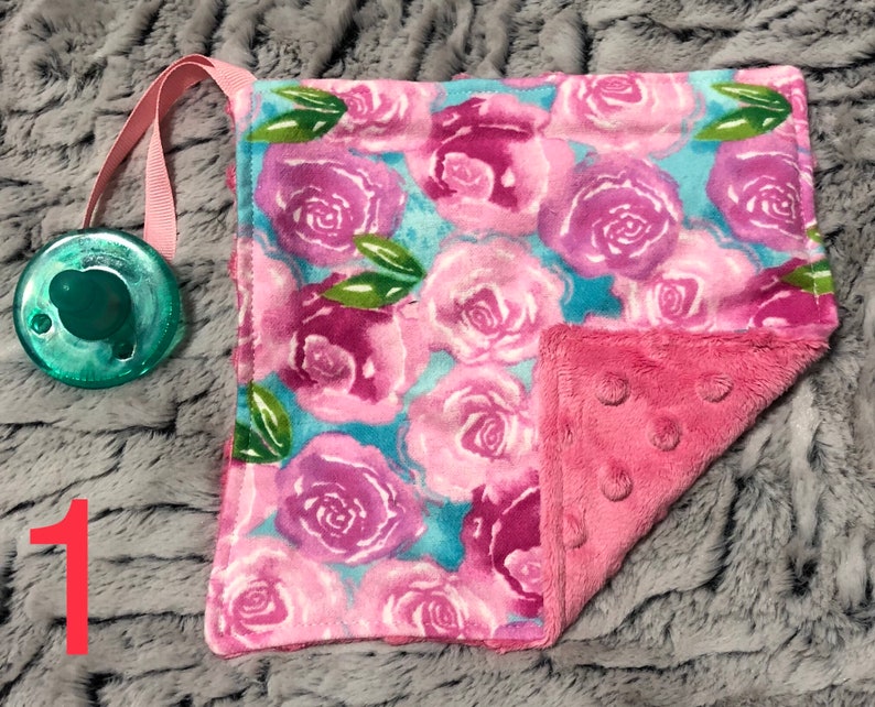 Clearance Floral Binky Buddy Pacifier Holder Baby Shower Etsy