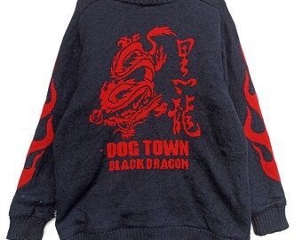 Vintage Dogtown Sukajan Dragon Velvet Jacket Xlarge 90s