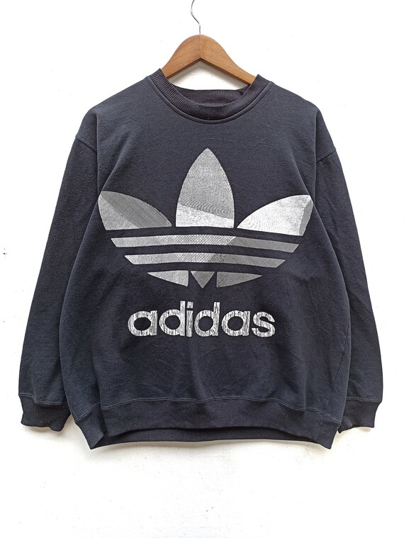 Adidas street logo crew sweatshirt sales