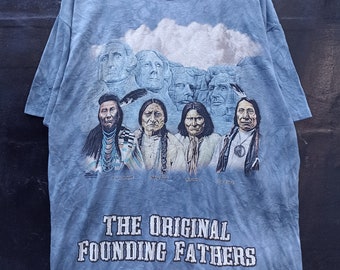 Vintage The Mountain t shirt tye dye liquid blue