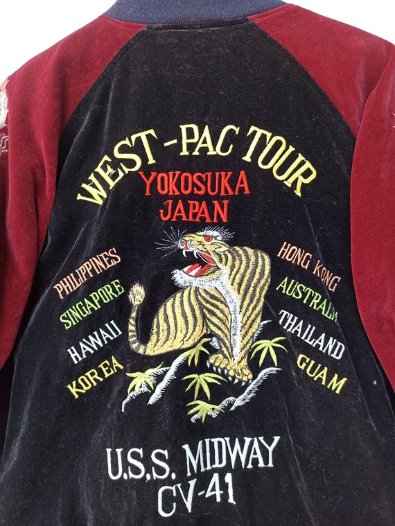 Vintage Sukajan Souvenir Jacket West Pac Tour Yok… - image 3