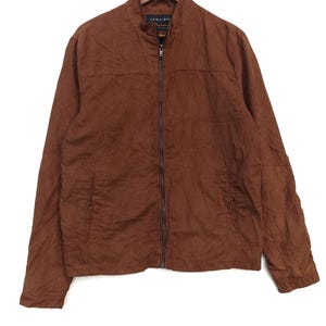 Vintage Zaraman jacket corduroy brown suede medium size