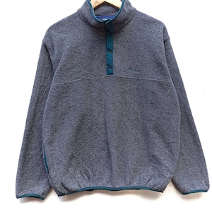 Vintage LL Bean fleece half button sweater adults unisex large size