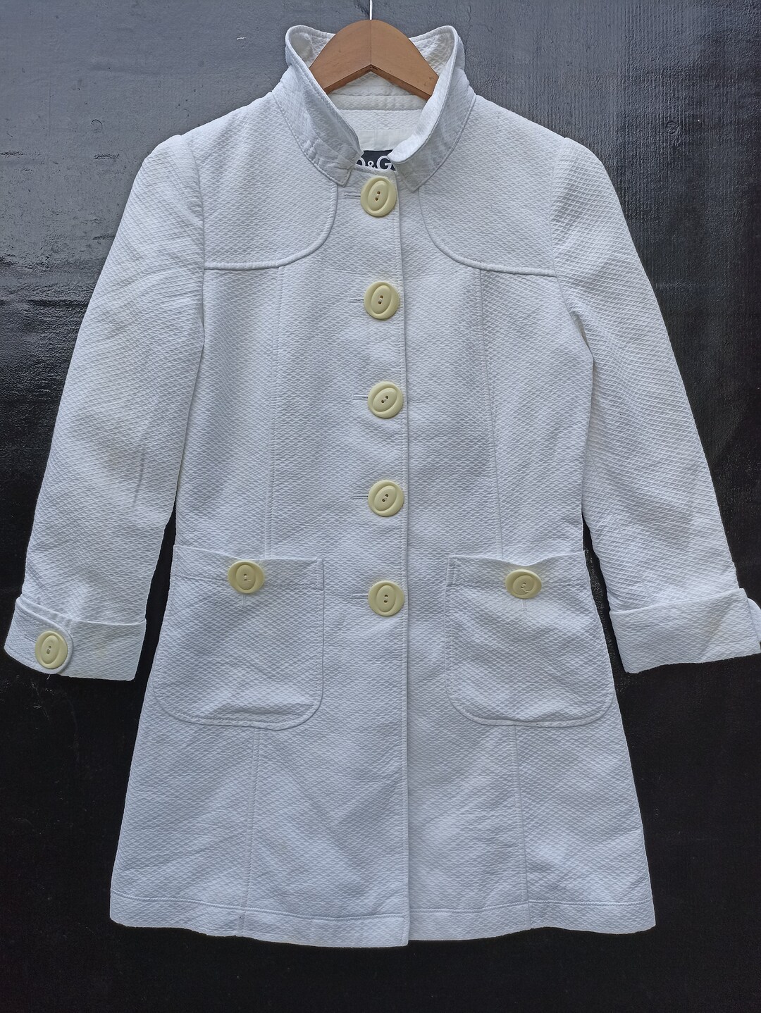 D G jacket Dolce And Gabbana White jacket woman size medium