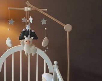 Style-A Focalmotors Baby Wooden Mobile Hanger,Mobile kit Crib,Mobile Hanging Frame Bed Toy Decoration DIY Crafts Photography Props Newborn Gift