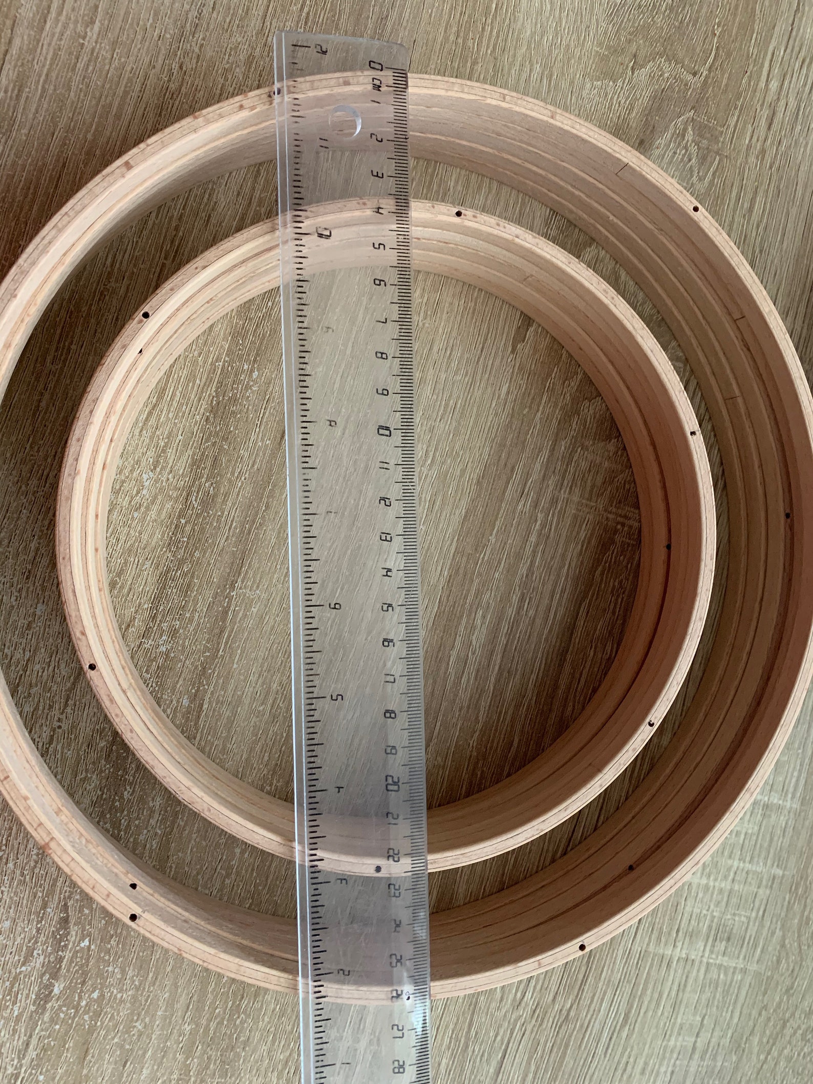 Wooden Round Hoops for Baby Crib Mobile Rings Circle Wooden Etsy UK