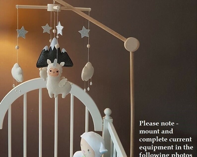 Cot Mobile Hanger Baby Mobile Hanger Crib Wooden Mobile Etsy