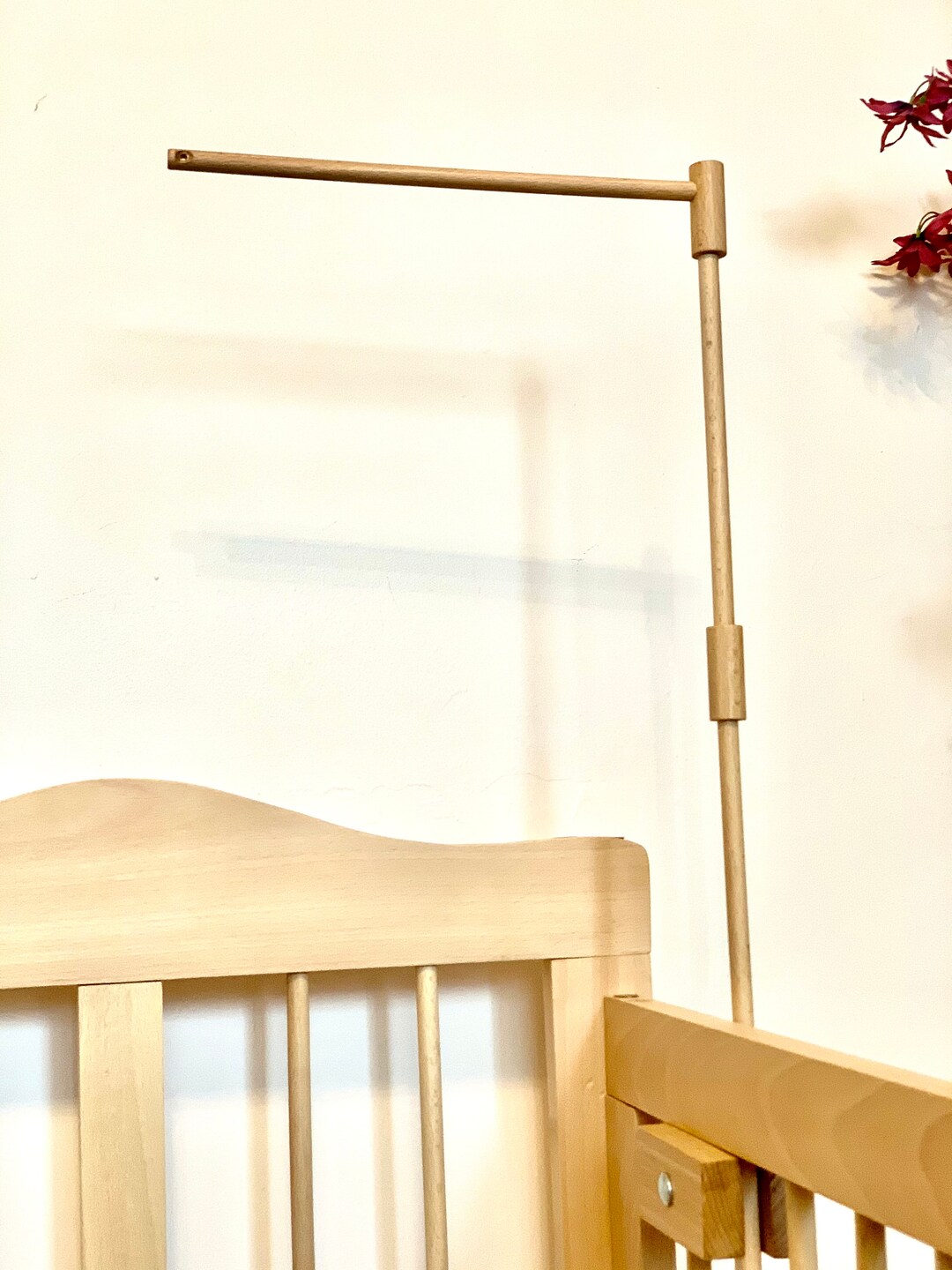 Cot Mobile Hanger Baby Mobile Hanger Crib Wooden Mobile Arm Etsy