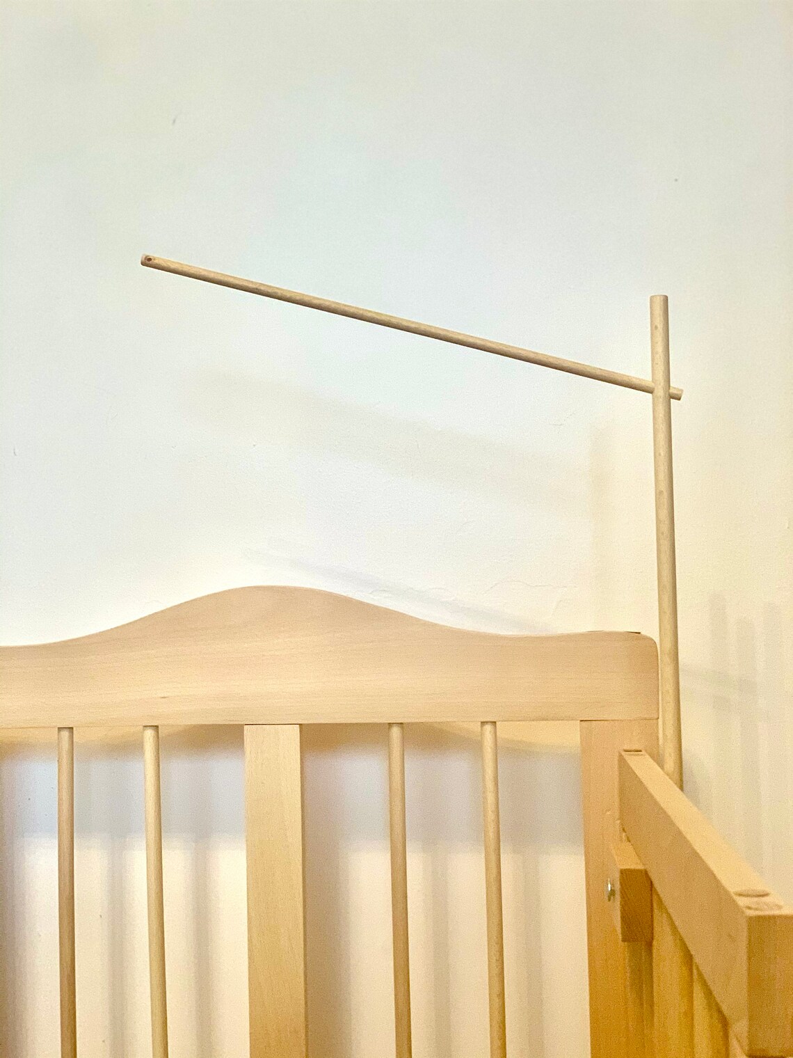 Cot mobile hanger Baby mobile hanger Crib wooden mobile Etsy