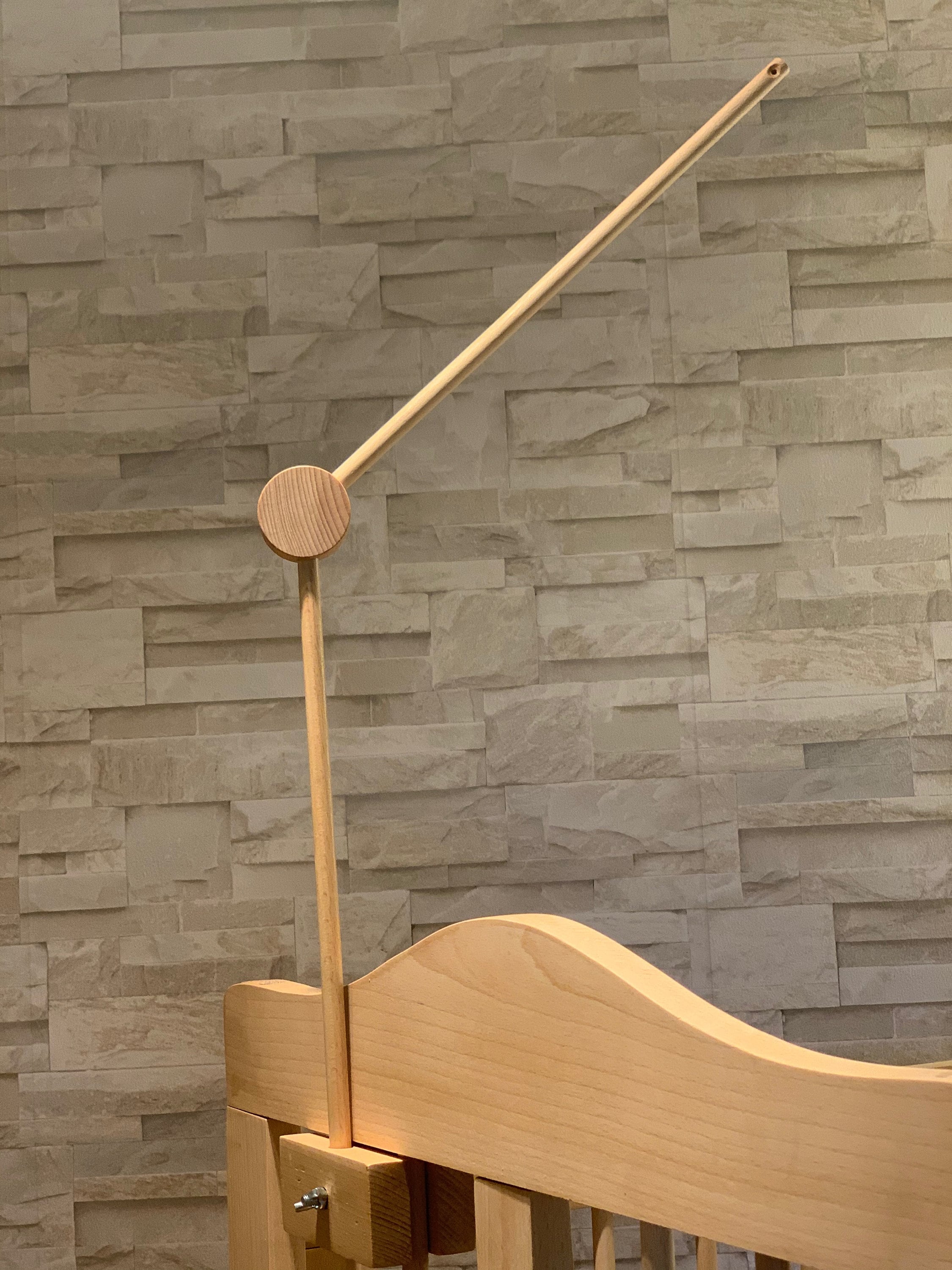 Cot mobile hanger Baby mobile hanger Crib wooden mobile Etsy