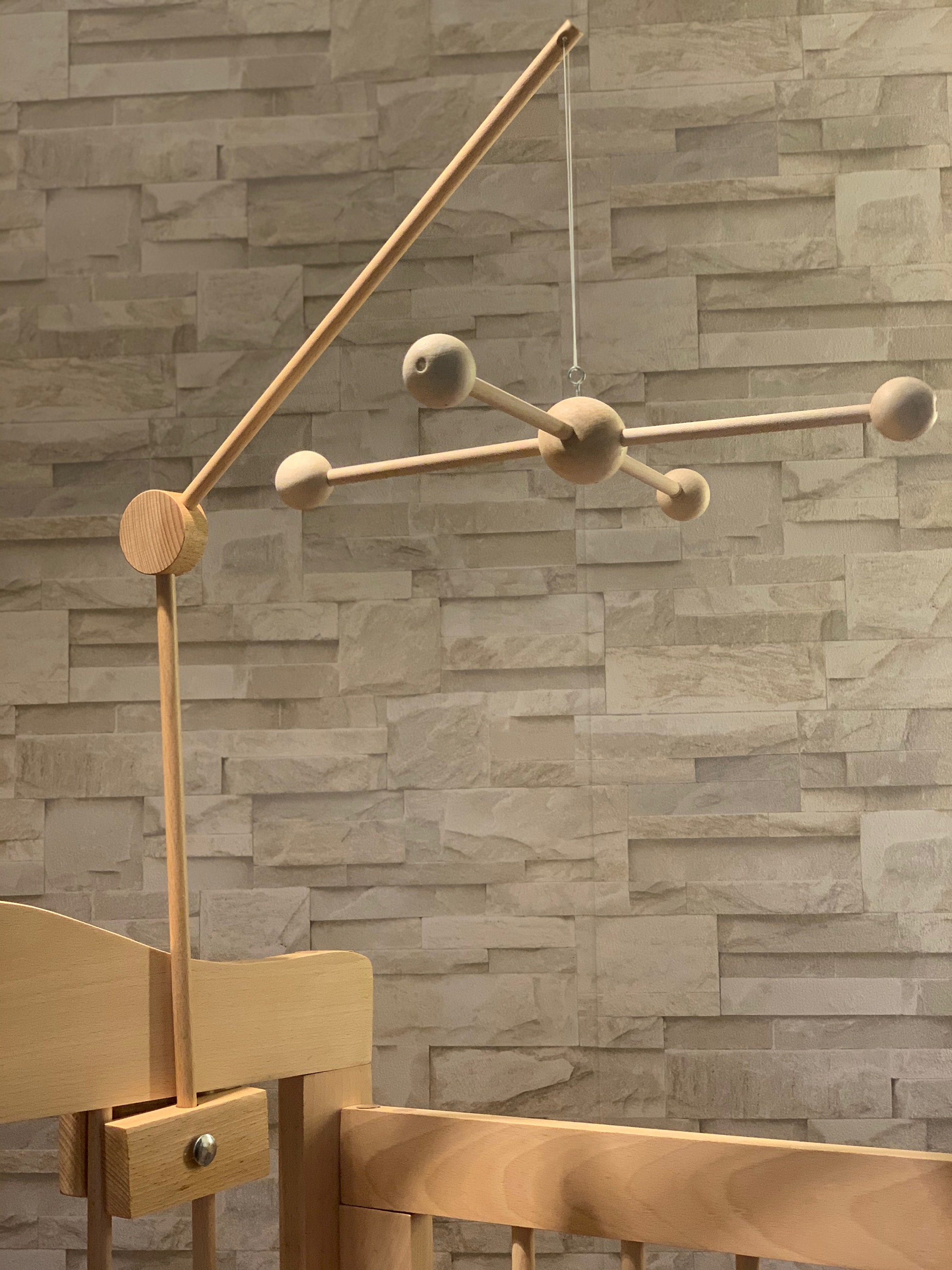 Cot Mobile Hanger Baby Mobile Hanger Crib Wooden Mobile Etsy UK