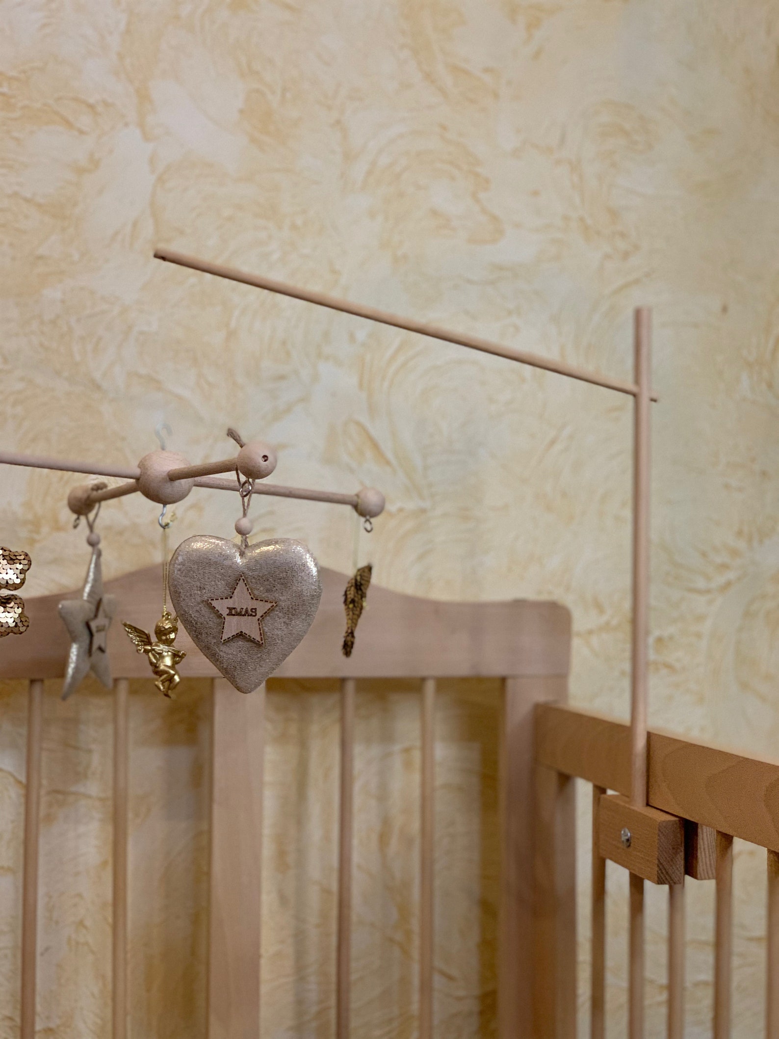 Cot Mobile Hanger Baby Mobile Hanger Crib Wooden Mobile Etsy UK